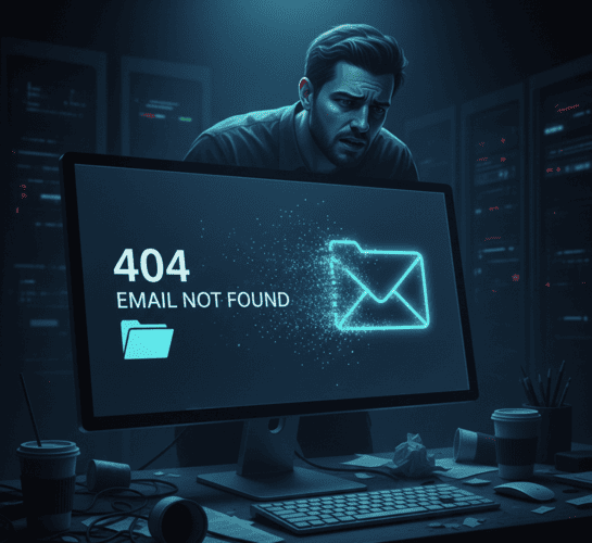 Attempting to recover a deleted temporary email is impossible by design.