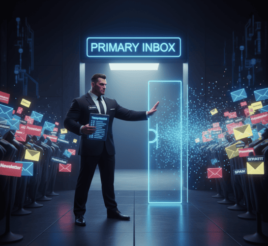 Using temporary email to filter and audition newsletters before allowing them into your real inbox.