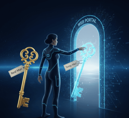 User choosing the right email tool for the right job.