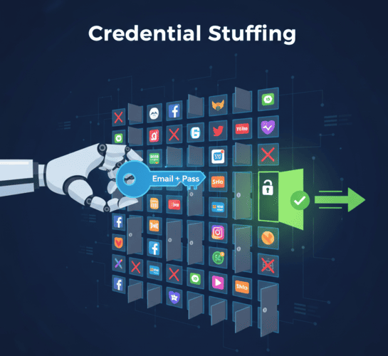 Bots using leaked emails to attempt credential stuffing attacks on other accounts.