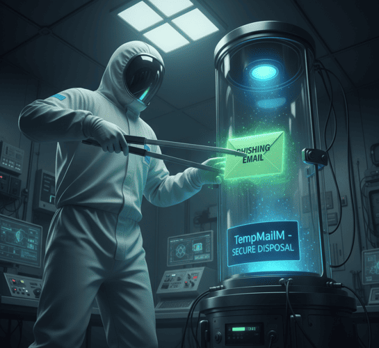 Safely handling suspicious emails using a disposable inbox.