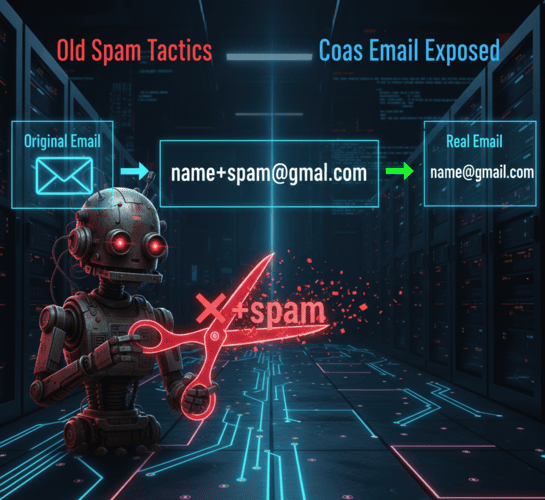 Why Gmail plus aliases fail to protect your real email address from spammers.